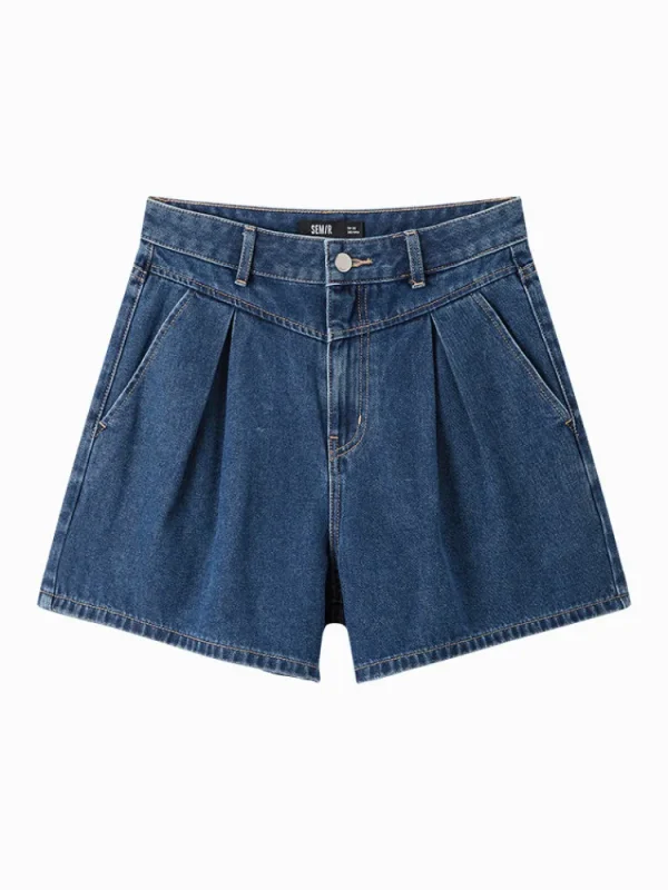 Women SEMIR Women's Denim Comfort Cool Antibacterial Basic Pants