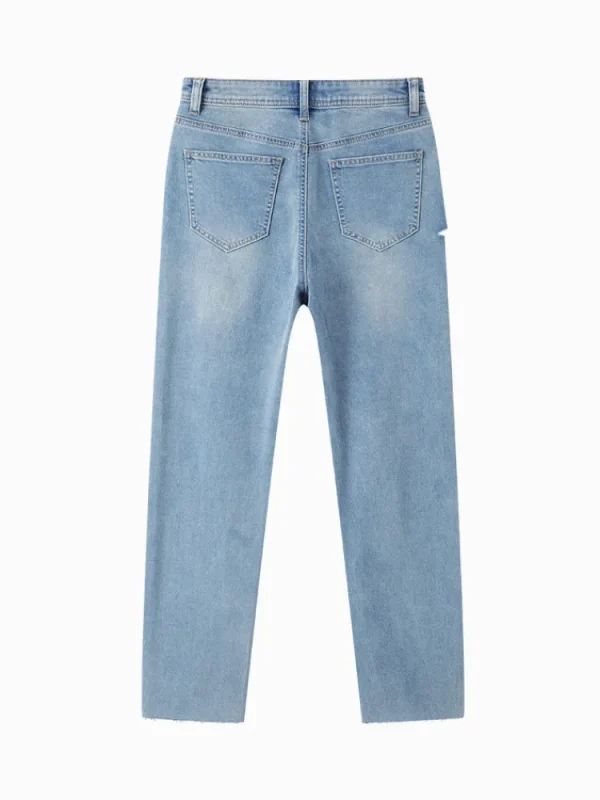 Women SEMIR Women's Denim Comfort Cool Straight Pants