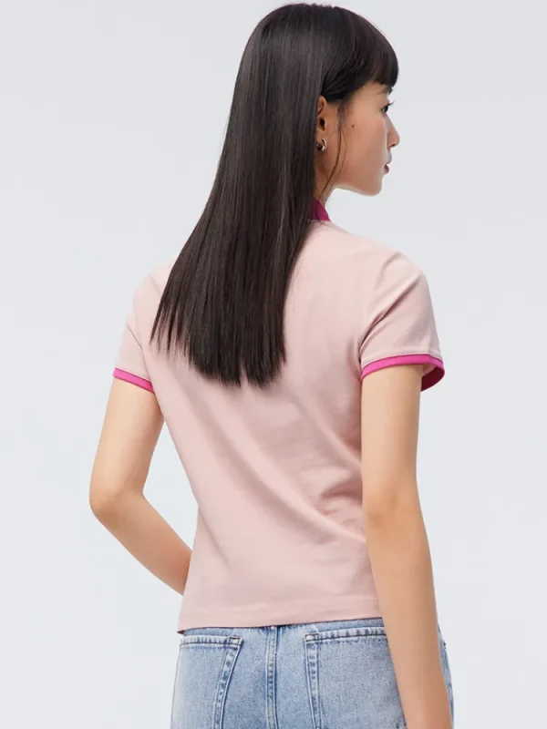 Women SEMIR Women's Knitted Comfortable Cool Antibacterial Short- sleeve Polo