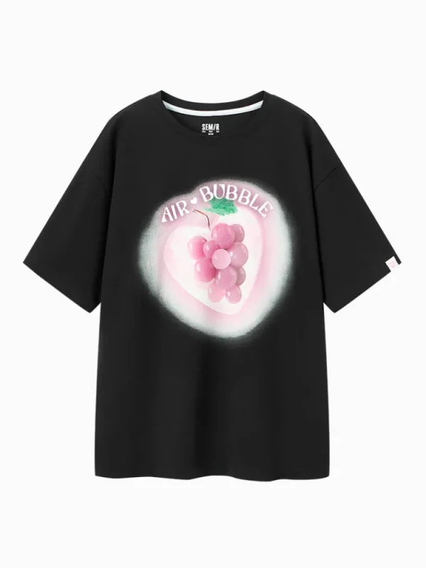 Women SEMIR Women's Knitted Comfortable Cool Antibacterial Round Neck Short Sleeves T-Shirt