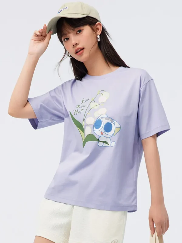 Women SEMIR Women's Knitted Comfortable Cool Antibacterial Round Neck Short Sleeves T-Shirt