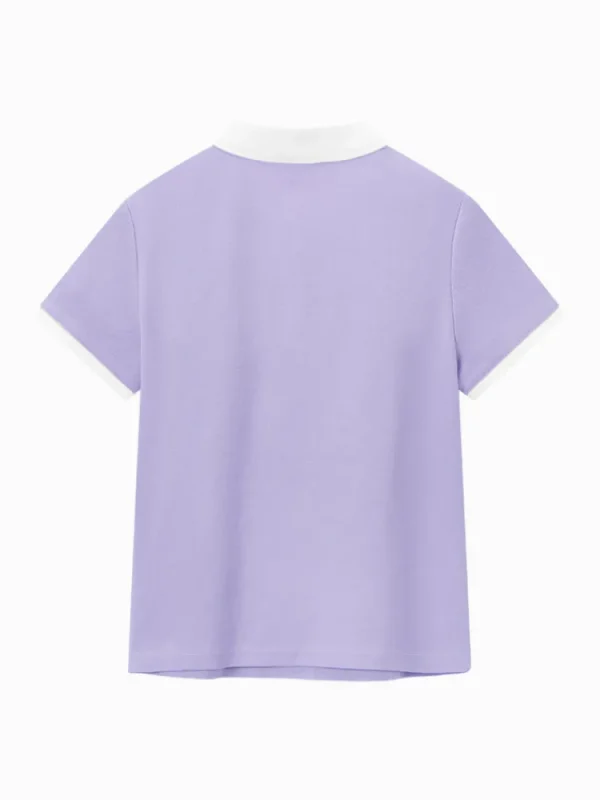 Women SEMIR Women's Knitted Comfortable Cool Antibacterial Short- sleeve Polo