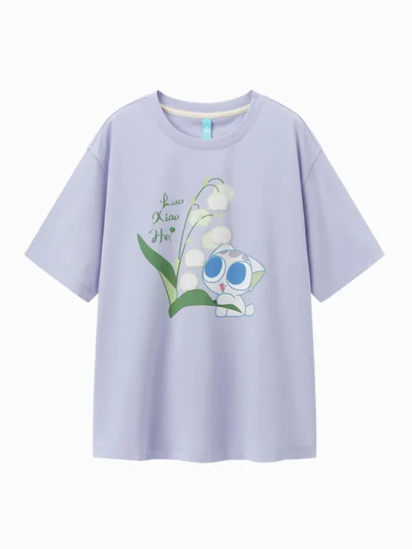 Women SEMIR Women's Knitted Comfortable Cool Antibacterial Round Neck Short Sleeves T-Shirt