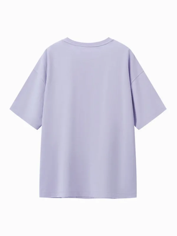 Women SEMIR Women's Knitted Comfortable Cool Antibacterial Round Neck Short Sleeves T-Shirt