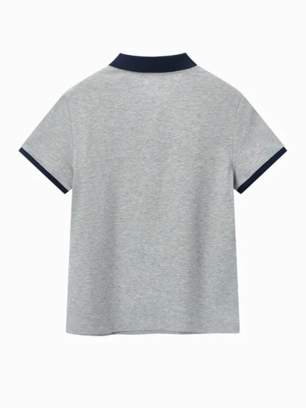 Women SEMIR Women's Knitted Comfortable Cool Antibacterial Short- sleeve Polo