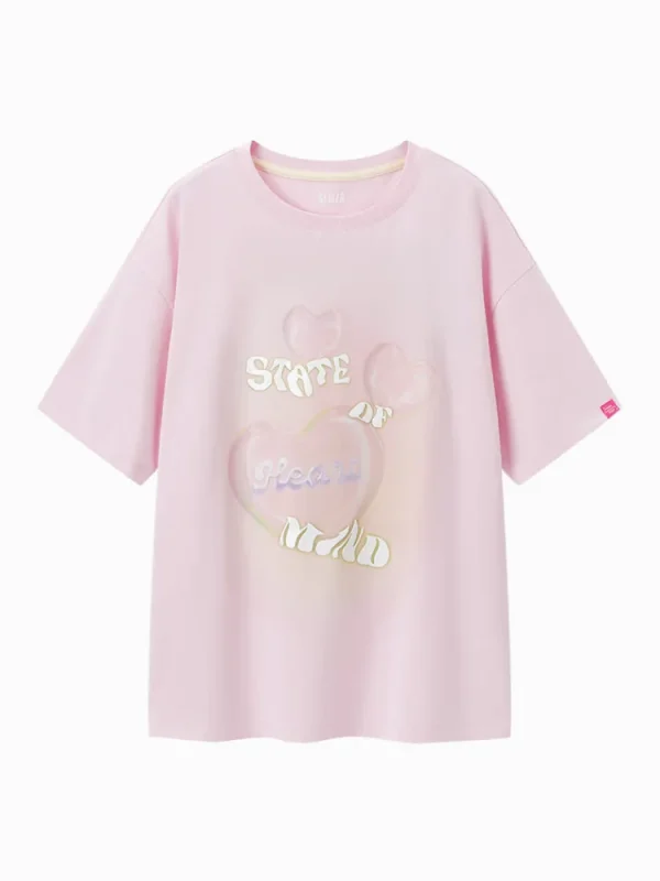 Women SEMIR Women's Knitted Comfortable Cool Antibacterial Round Neck Short Sleeves T-Shirt