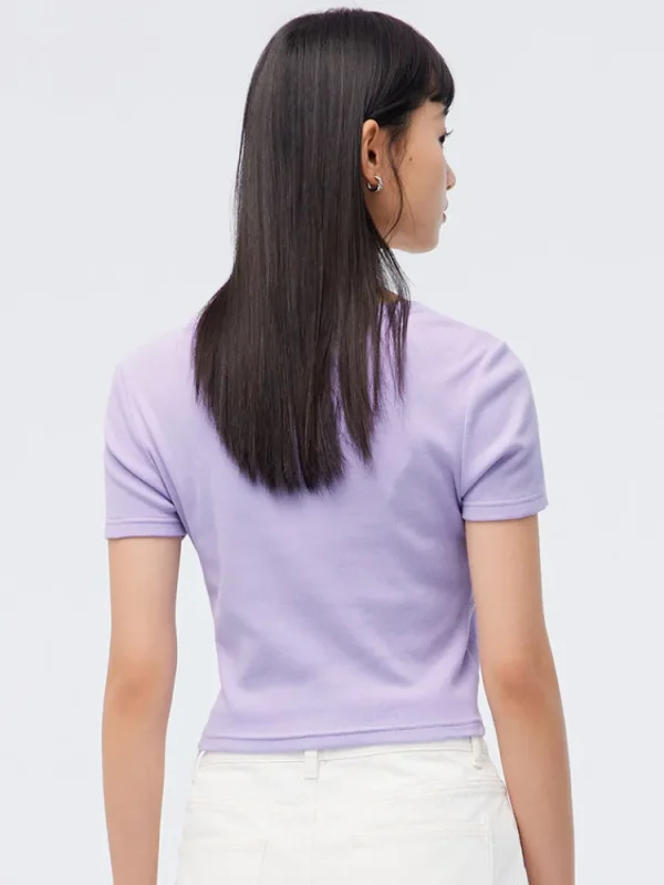 Women SEMIR Women's Knitted Other Short- sleeve T-Shirts