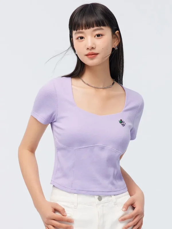 Women SEMIR Women's Knitted Other Short- sleeve T-Shirts
