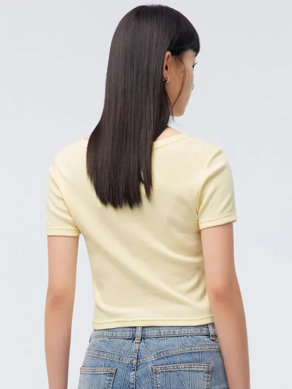 Women SEMIR Women's Knitted Other Short- sleeve T-Shirts
