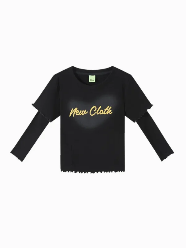 Women SEMIR Women's Knitted Round Neck Short Sleeves T-Shirt