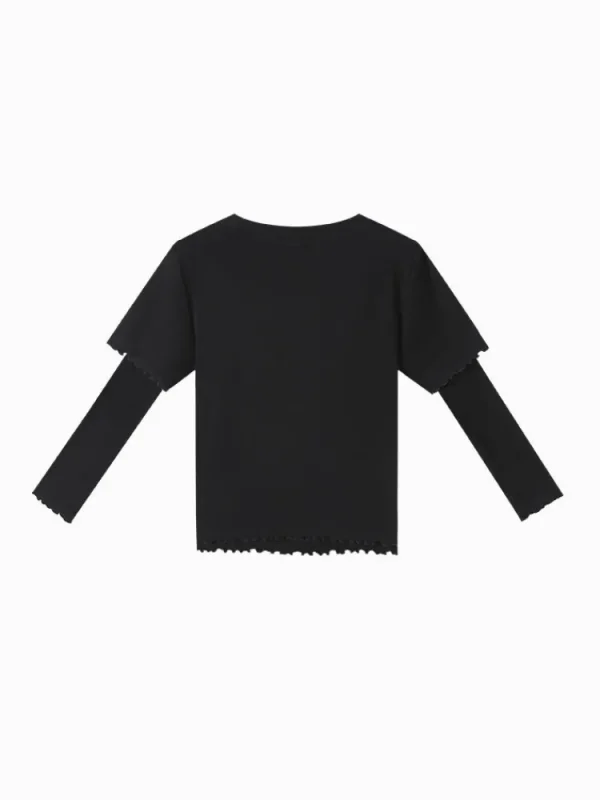 Women SEMIR Women's Knitted Round Neck Short Sleeves T-Shirt