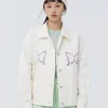 Women SEMIR Women's Light Brushed 100% Cotton Twill Butterfly Loose Chemical Fiber Jacket