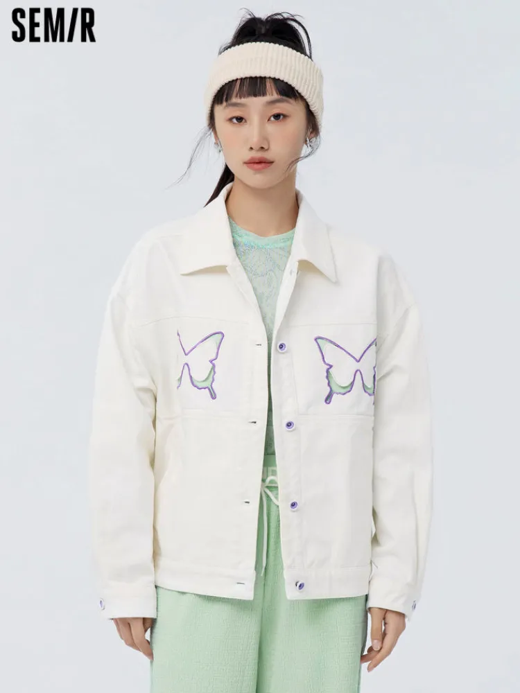 womens_light_brushed__cot_0.webp Women SEMIR Women's Light Brushed 100% Cotton Twill Butterfly Loose Chemical Fiber Jacket