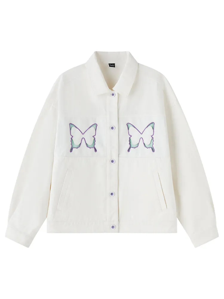 womens_light_brushed__cot_4.webp Women SEMIR Women's Light Brushed 100% Cotton Twill Butterfly Loose Chemical Fiber Jacket