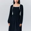 Women SEMIR Women's light khaki wool dress