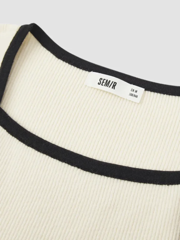 Women SEMIR Women's light khaki wool dress