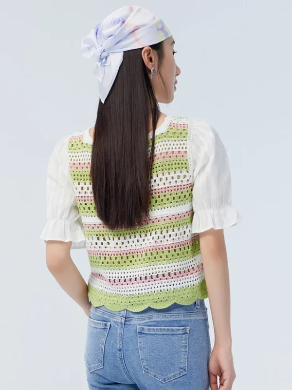 Women SEMIR Women's Slub Crewneck Sweater