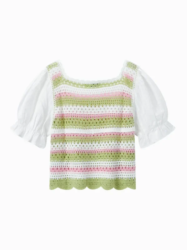 Women SEMIR Women's Slub Crewneck Sweater