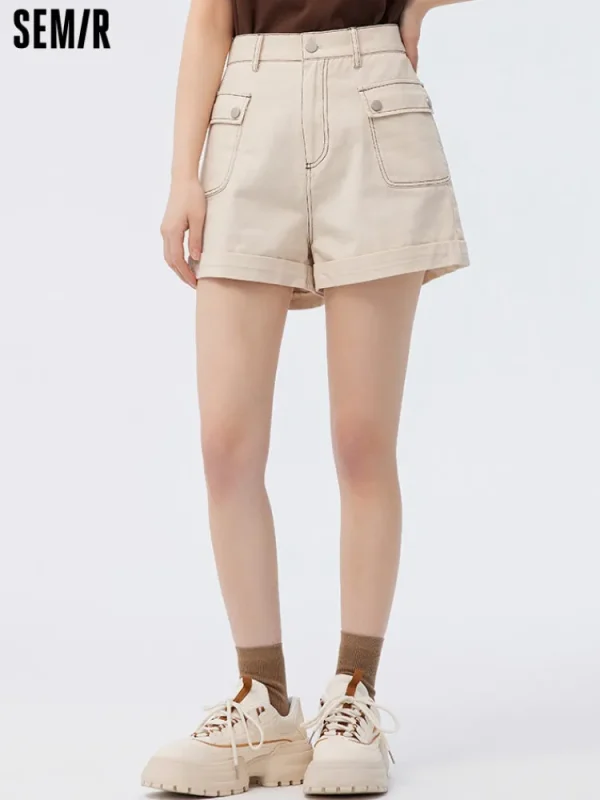 Women SEMIR Women's Washed Cargo Cotton Pants