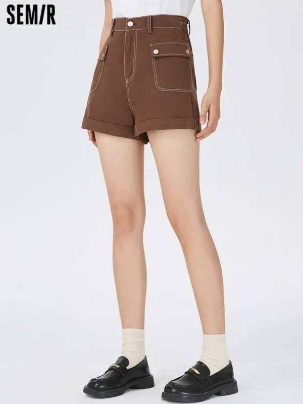Women SEMIR Women's Washed Cargo Cotton Pants
