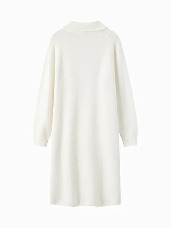 Women SEMIR Women's white woolen dress