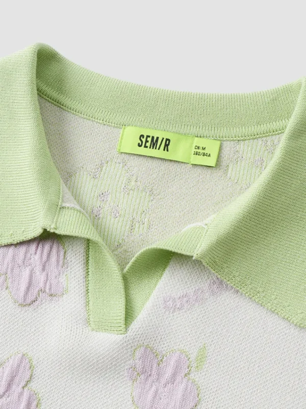 Women SEMIR Women's Worsted Lapel Sweater